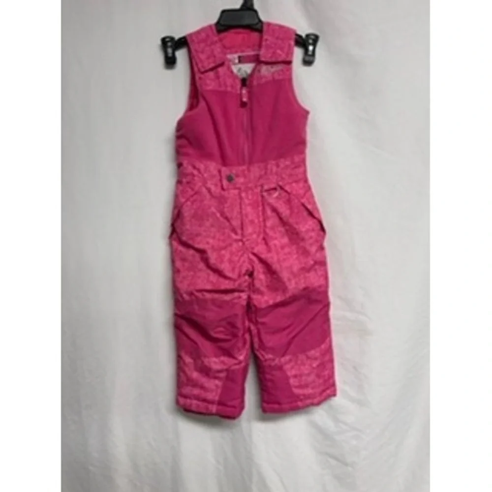 32 Degrees Pink Marble Print Insulated Snow Bibs Toddler Girls 3T Ski Pants
